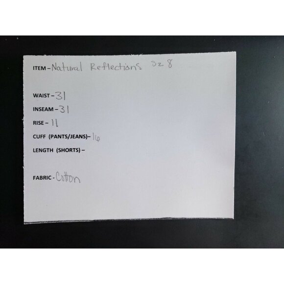 Natural Reflections Flannel Lined Jeans Women's Size 8 Dark Wash - Picture 6 of 7